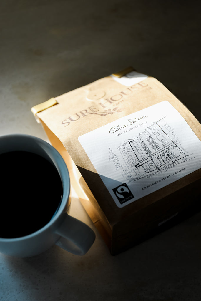 Blue Spruce Coffee by Sure House Coffee Roasting Co.